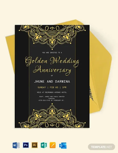golden-wedding-anniversary-template