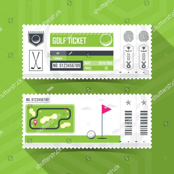 golf ticket sample