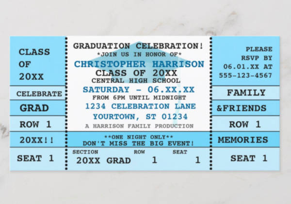 graduation concert ticket