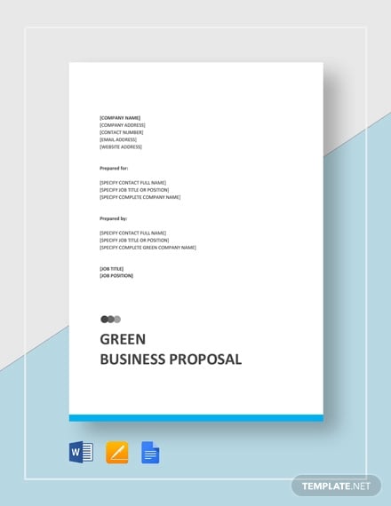 green-business-proposal-template