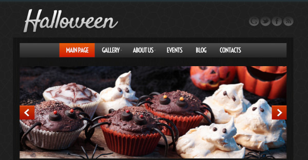 halloween highly responsive wordpress theme