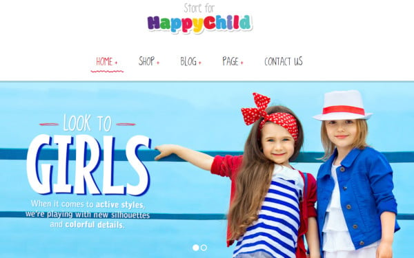 happychild – customizable wordpress theme