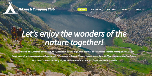 hiking camping club wpml compatible wordpress theme