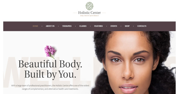 holistic center mobile friendly wordpress theme