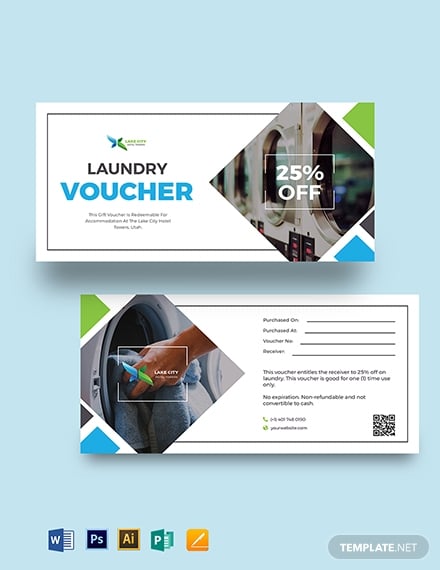 hotel laundry cleaning voucher sample