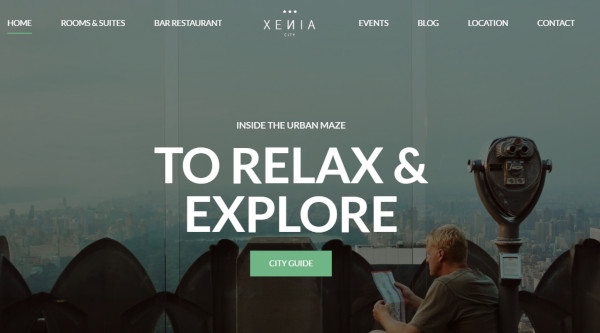 hotel xenia – responsive wordpress theme