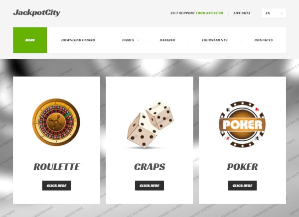 jackpot city – custom wordpress theme