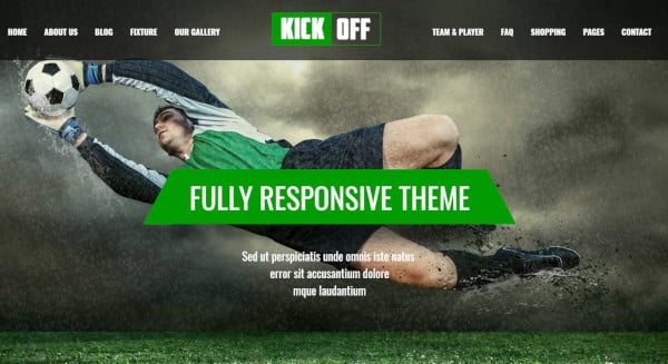 kickoff – user friendly wordpress theme