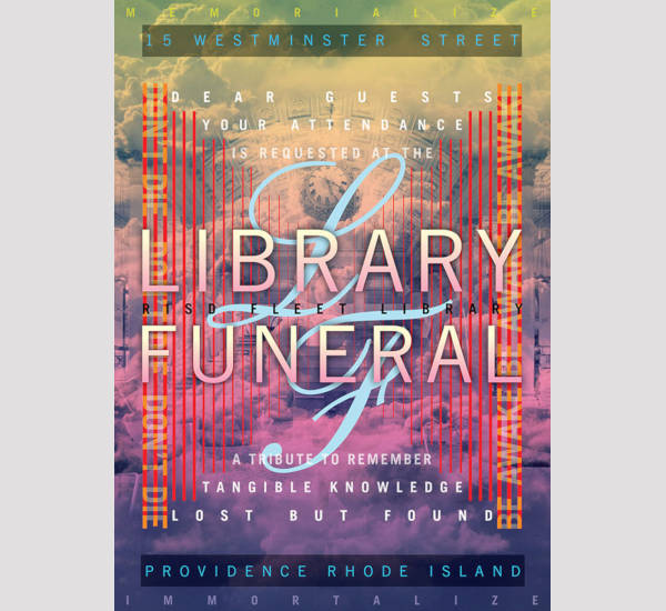 library funeral poster example