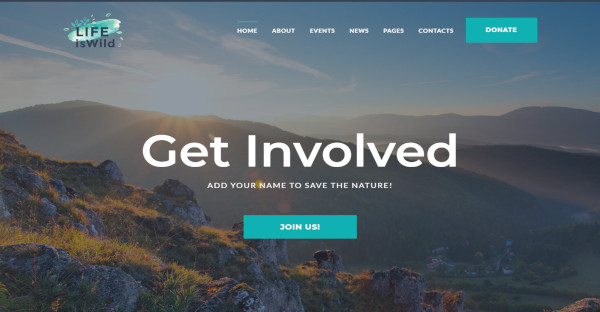 lifeiswild drag and drop page builder wordpress theme