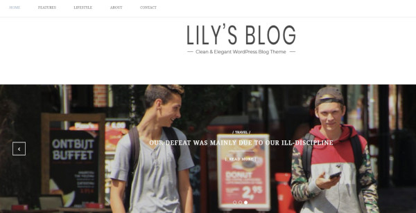 lily bootstrap supported wordpress theme