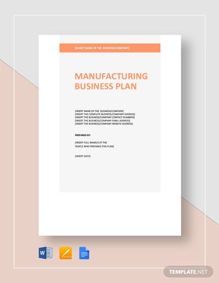 Manufacturing Business Plan Templates 15 Free Word Pdf Format Download Free Premium Templates