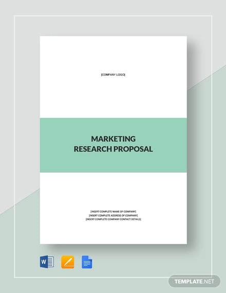 marketing research proposal template