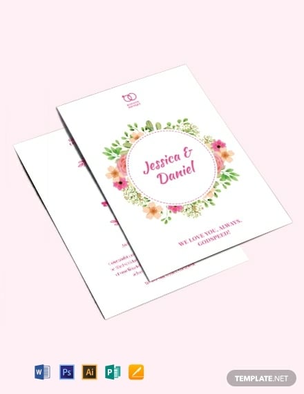 marriage greeting card template 440x570