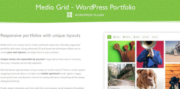 media grid – seo friendly wordpress theme