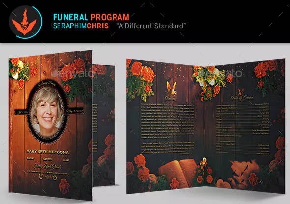 mothers funeral program booklet example