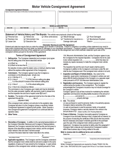 11+ Vehicle Sale Agreement Templates - Google Docs, PDF, DOC, Pages ...