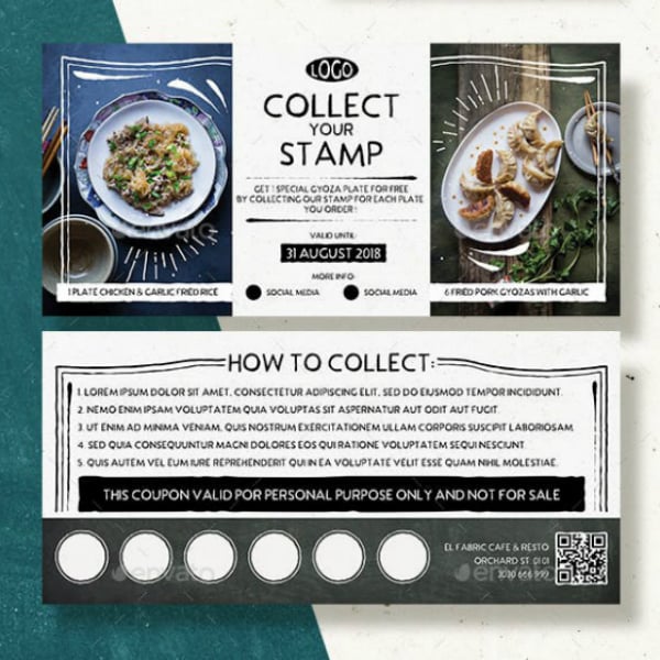 multipurpose restaurant food coupon design