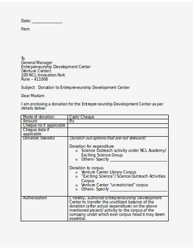 8+ Non-Profit Donation Letter Templates in Google Docs | Word | Pages | PDF