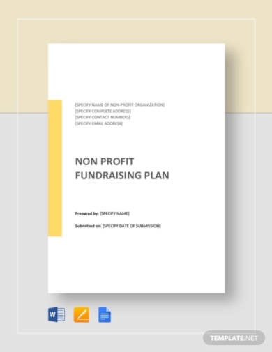 non profit fundraising plan