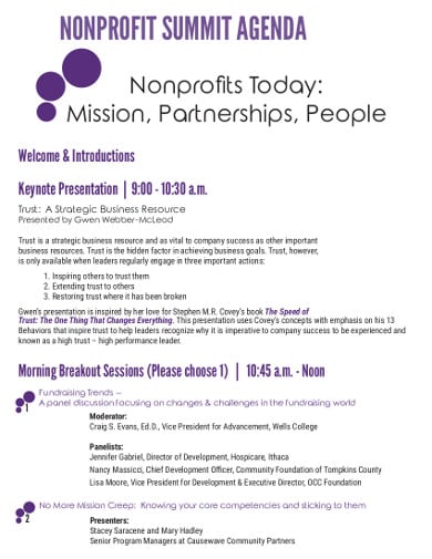nonprofit-summit-agenda-template