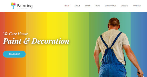 painting user friendly wordpress theme