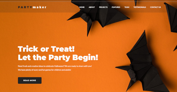 partymaker – user friendly wordpress theme