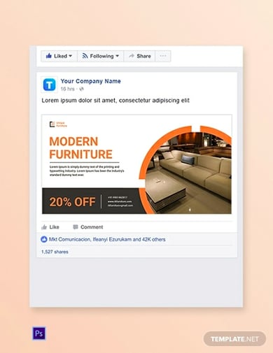 product sale facebook banner template