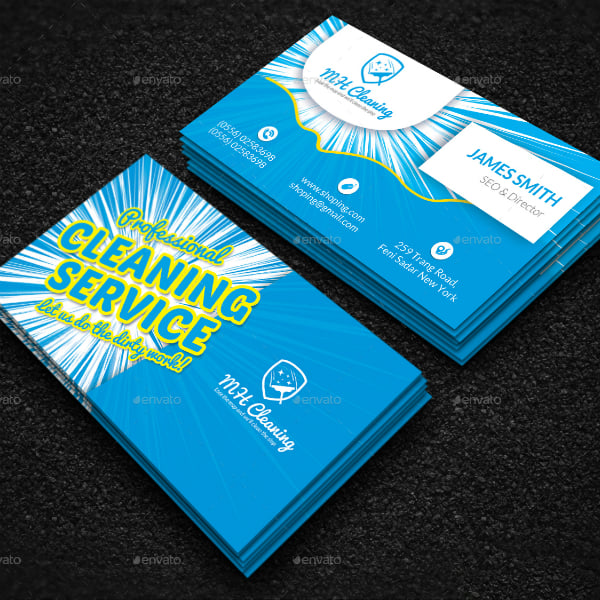 Cleaning Business Card Template