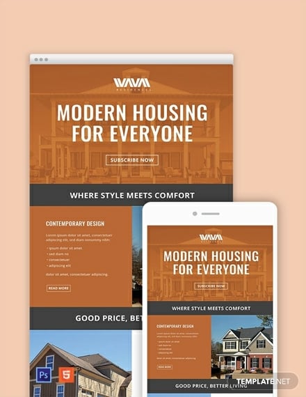 real estate email newsletter template