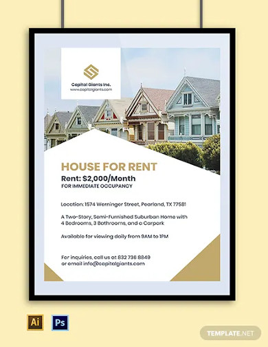 real estate sales poster template