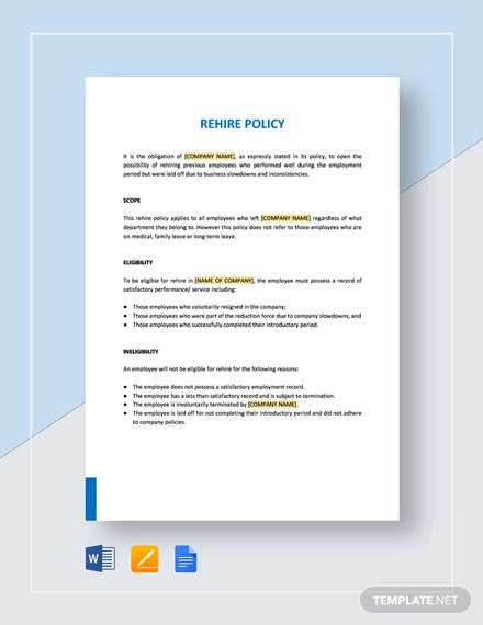 6-re-hire-policy-templates-pdf-word