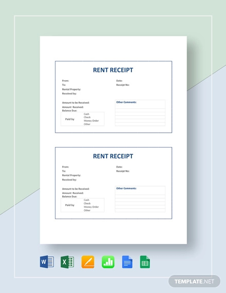 Hra Rent Receipt Sample Format | PDF Template