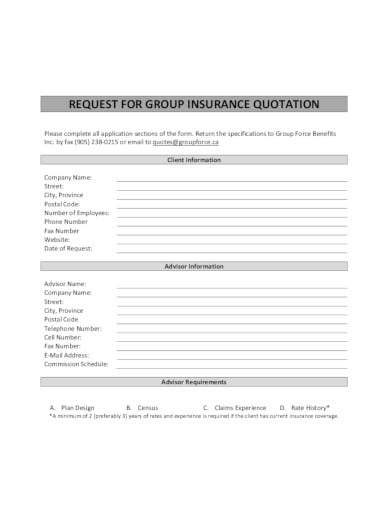 14  Insurance Quote Templates in PDF Word