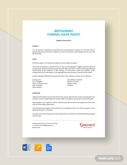 13+ Leave Policy Templates - Free PDF, Word Format Download | Free ...