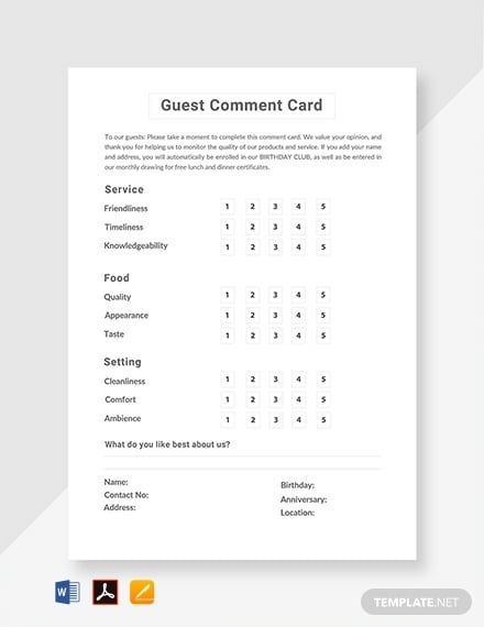 restaurant-guest-comment-card-template