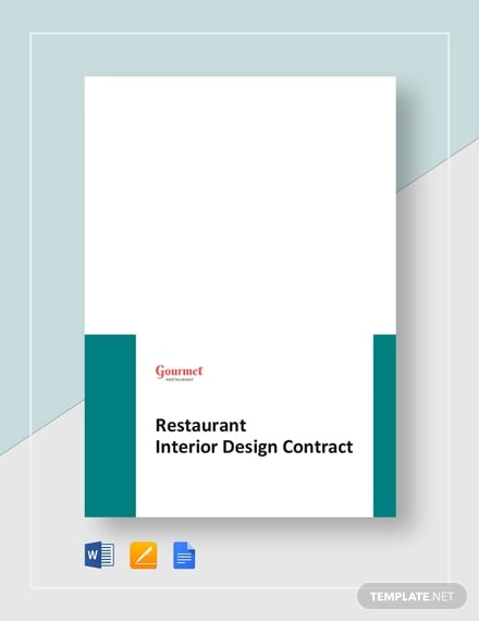 restaurant interior design contract