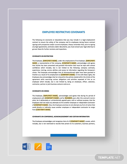 35+ Employment Agreement Templates – Word, PDF Format Download | Free ...