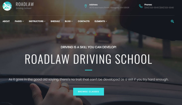 roadlaw – responsive wordpress theme