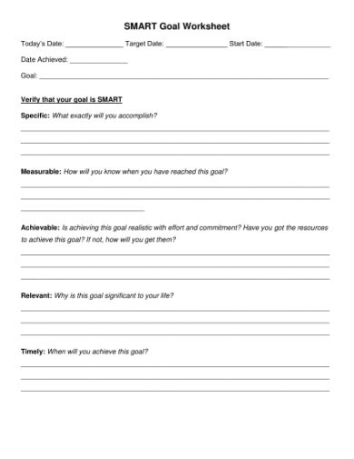 18+ Goal Sheet Templates - Google Docs, MS Word, Pages Google Sheets ...