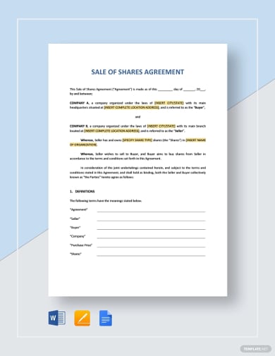 sale-of-shares-agreement-template