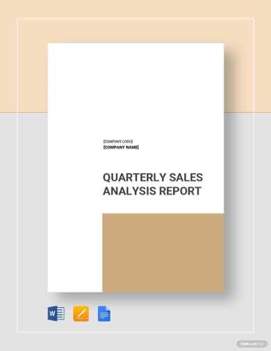 sales analysis report template