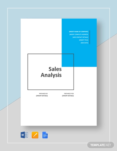 sales anlysis template