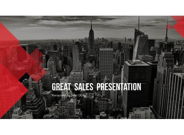 sales powerpoint presentation template