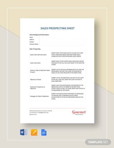 sales-prospecting-sheet-template
