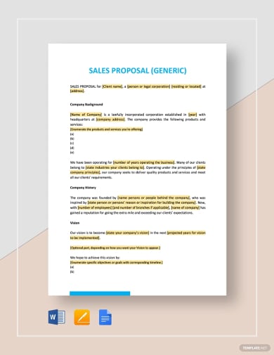 sales proposal template