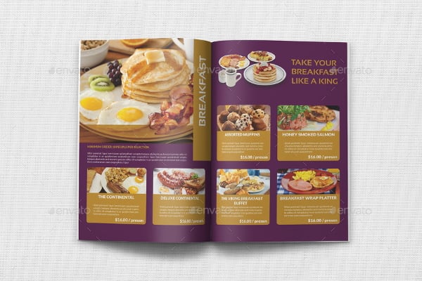 sample catering brochure