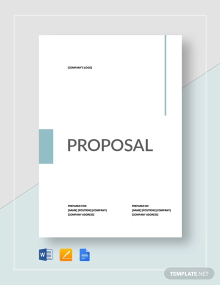 Proposal Templates 170  Free Word PDF Format Download