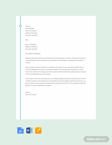 10+ Sales Letter Templates - Google Docs, Word, Pages