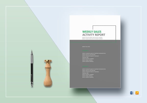 sample-weekly-sales-activity-report-template